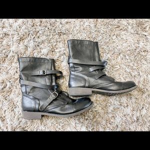 Black Ankle Moto Boots